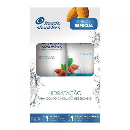 Kit Head & Shoulders Shampoo Hidratação 200ml + Condicionador Hidratação 170mL