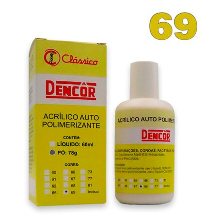 Dencôr Pó 78g - Clássico Dencôr Pó 78g 69 - Clássico