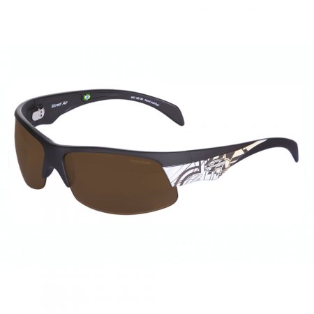 Óculos de sol mormaii street air marrom escuro com creme
