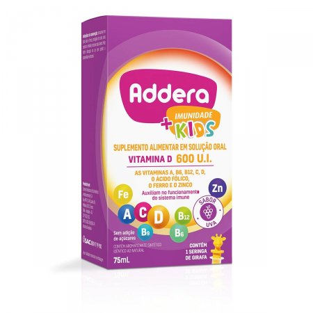 Vitamina D Addera + Imunidade Kids com 75ml