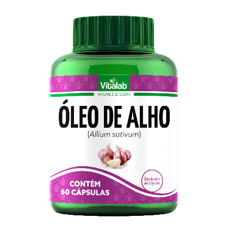 Óleo de Alho 250mg Vitalab com 60 cápsulas