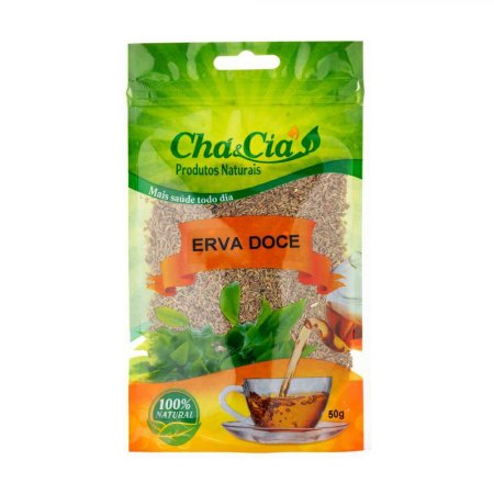 Chá de Erva Doce Pimpinella Anisum 50g Chá e Cia