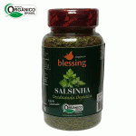 Salsinha Orgânica Blessing Tempero em frasco de 45 gramas