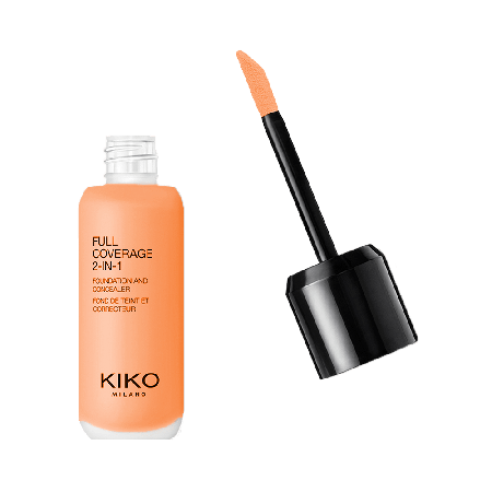 Kiko Full Coverage 2-In-1 Foundation & Concealer  Warm Beige 30 - Base e Corretor de Alta Cobertura