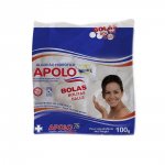 Algodão em bola hidrófilo Apolo branco 100g