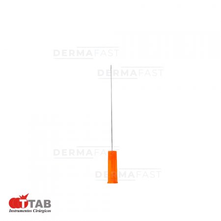 Microcânula para Preenchimento 25G - 0,5mm x 50mm - c/ agulha auxiliar 22g - CPR001 10 Un. - TAB Instrumentos Cirúrgicos