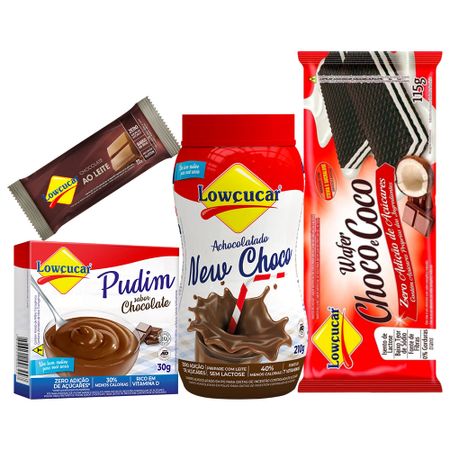 Cesta de Chocolate Variados 3 Itens 1 Barrinha
