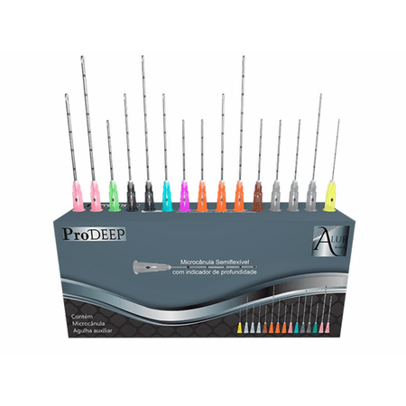 Microcânula para Preenchimento Prodeep 22G x 70mm com 25 unidades Alur