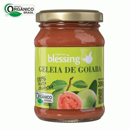 Geleia de Goiaba Orgânica só Fruta Blessing 3 potes 200g cad