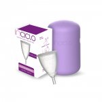 KIT COLETOR MENSTRUAL INCICLO A + CÁPSULA ESTERILIZADORA COR: LAVANDA