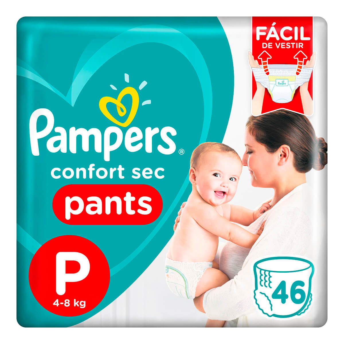 Fralda Pampers Confort Sec Pants Tamanho P