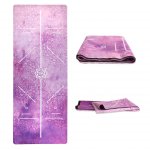 Tapete Yoga Dobrável Viagem Linhas de Postura - Aveludado 1,5mm