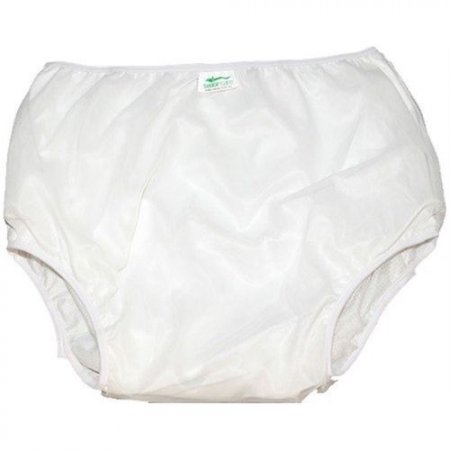 Calça Plástica Geriátrica Sem Botão Branca Senior Care
