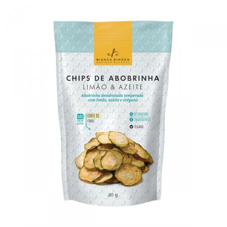 Chips Bianca Simões de Abobrinha, Limão & Azeite com 20g