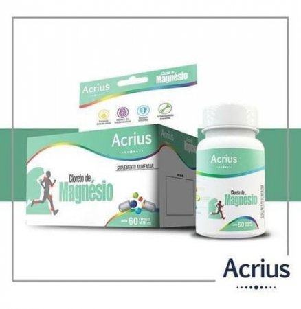 Cloreto De Magnésio Acrius Com 60 Caps
