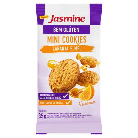 Mini Cookies sem Glúten Cookie Laranja e Mel - 35g