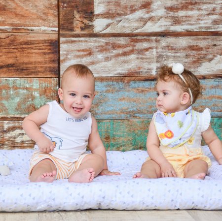 Colchonete Portátil Estampado Baby Joy Trends Amarelo