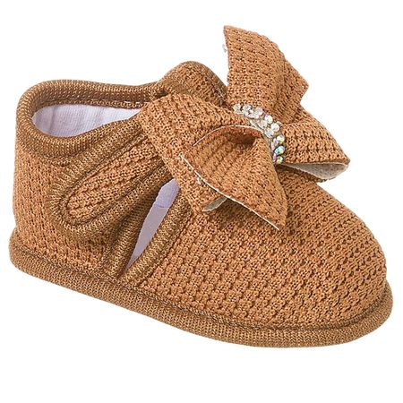 Sandália para bebê em tricô Caramelo - Keto Baby KB5387-306 SANDALIA BEBE CARAMELO-16