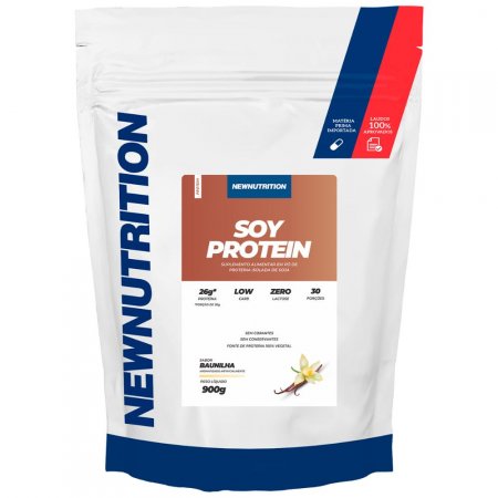 Proteína Isolada da Soja Baunilha 900g NEWNUTRITION