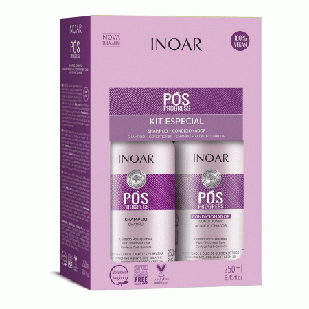 Inoar Kit Pós Progress - Shampoo e Condicionador 250ml