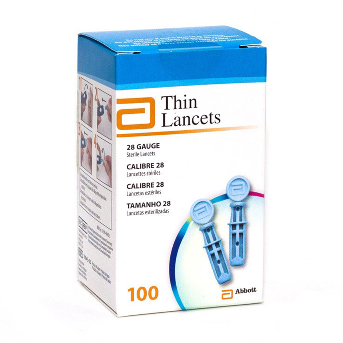 Lancetas para Controle de Glicemia Optium Thin Lancets