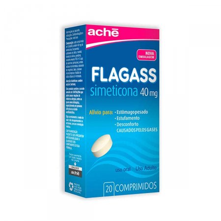 Flagass 40mg com 20 comprimidos