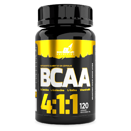 Bcaa 4:1:1 Bodylife 120 Capsulas 500mg Natural - Linduras
