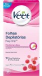 Veet Folhas De Cera Fria Corp Peles Normais E Secas 12 Unid