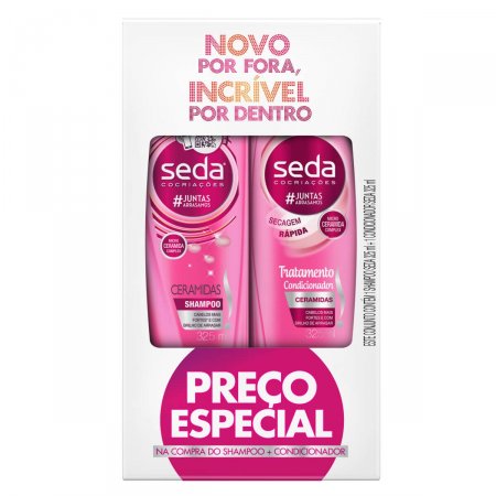 Kit Seda Ceramidas Shampoo + Condicionador com 325ml cada