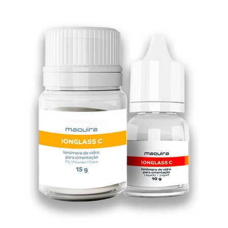 Ionomero De Vidro Cimentação Ionglass C Kit Po + Liq  Maquira