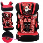 Cadeira Para Auto 9 a 36kg Vira Assento Acolchoada Cadeirinha Minnie Mouse Beline Luxe