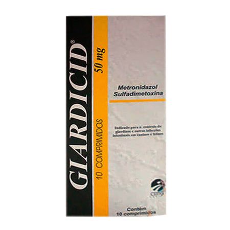 GIARDICID 50mg - caixa com 10 compr.