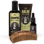 Kit de Barba + Pente de Bolso Feito em Madeira