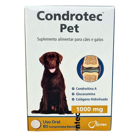 Condrotec 1000mg 60 comprimidos Syntec Suplemento Articulação
