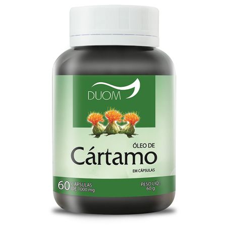 Oleo de Cartamo Vit E 1000mg 60 Cápsulas