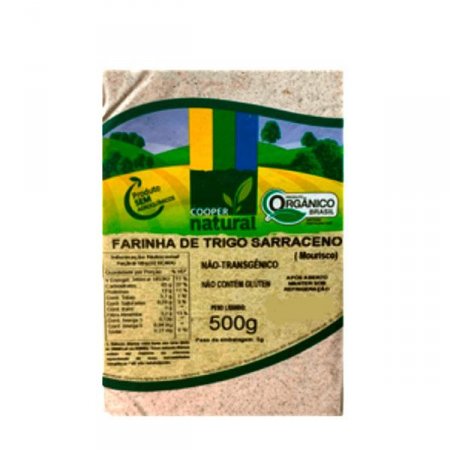 Farinha de Trigo Sarraceno Orgânico Coopernatural com 500g