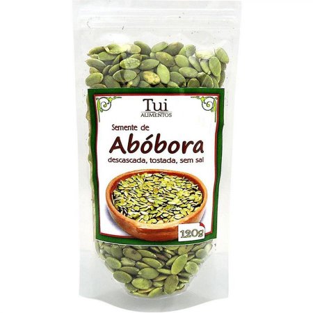 Semente de abobora tostada sem casca 120g