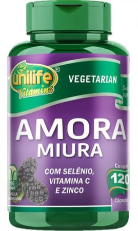 Amora Miúra 500mg Com 120 Cápsulas - Unilife - A