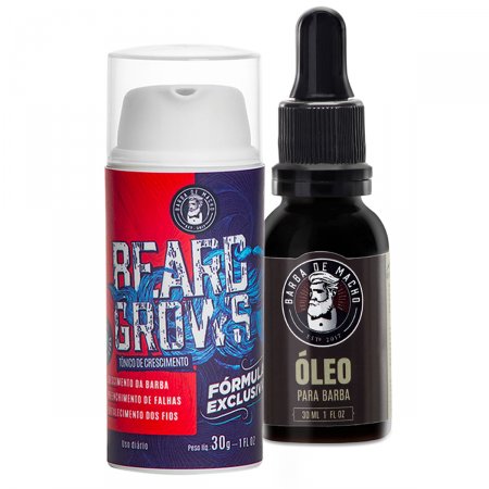 Kit Para Barba Tônico + Óleo Para Barba