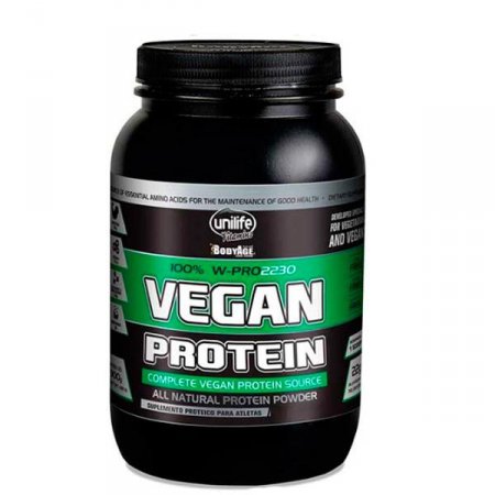 Vegan Protein 100% Natural Sabor Morango Unilife 900g