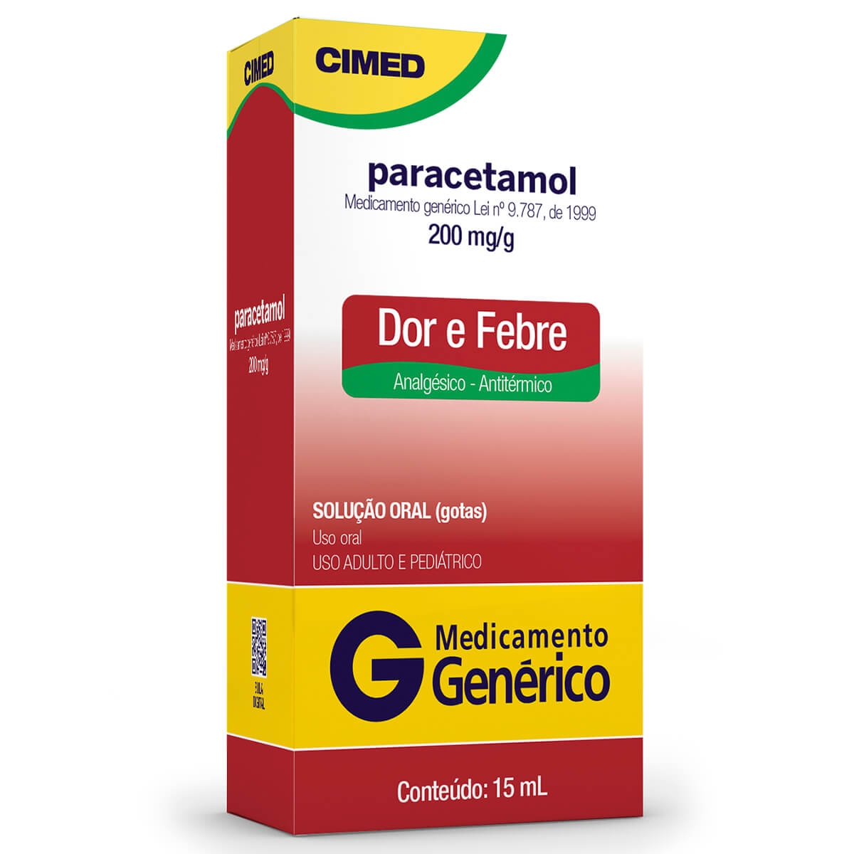 Paracetamol 200mg/Ml Genérico Cimed Gotas