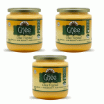 Kit com 3 Pure Ghee Vegetal Natural Airon 175g