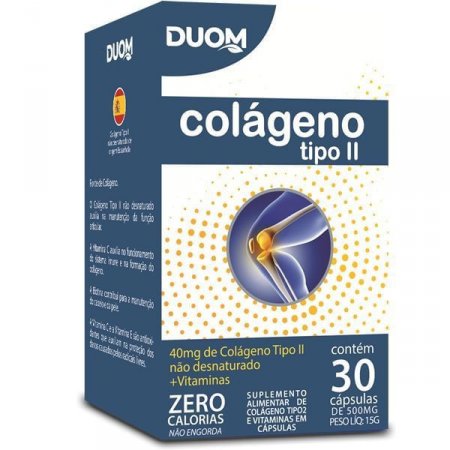 Colágeno Tipo II com Vitaminas 30 cáps - Duom