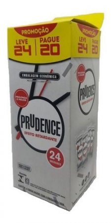 Preservativo Lubrificado Efeito Retardante 24 unidades Prudence