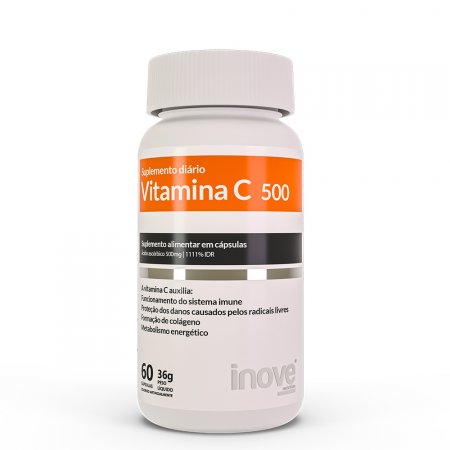 Vitamina C 500 1g 60 Cápsulas Inove Nutrition