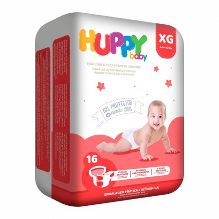 Fralda Huppy Baby Plus Xg 16 Un.