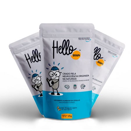 Hellobrain - Combo com 3 Unidades
