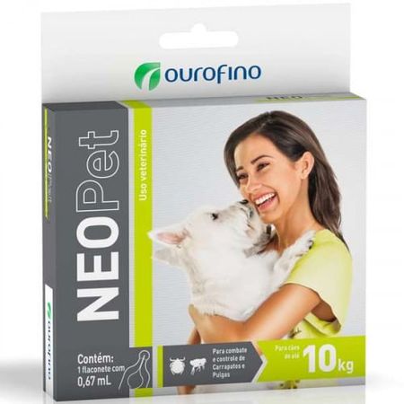 Anti Pulgas e Carrapatos Ouro Fino Neopet 0,67mL para Cães até 10 Kg