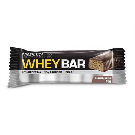 Whey Bar Low Carb Cookies'n Cream 40g Probiótica
