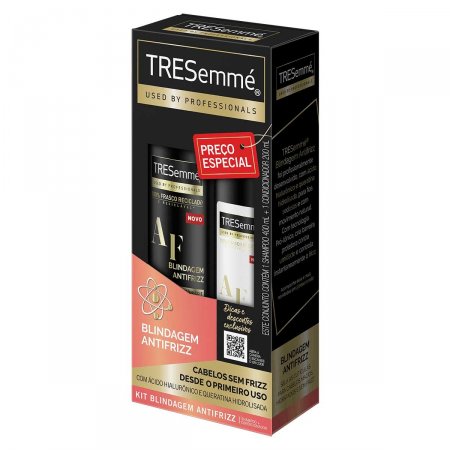 Kit TRESemmé Blindagem Antifrizz Shampoo com 400ml + Condicionador com 200ml